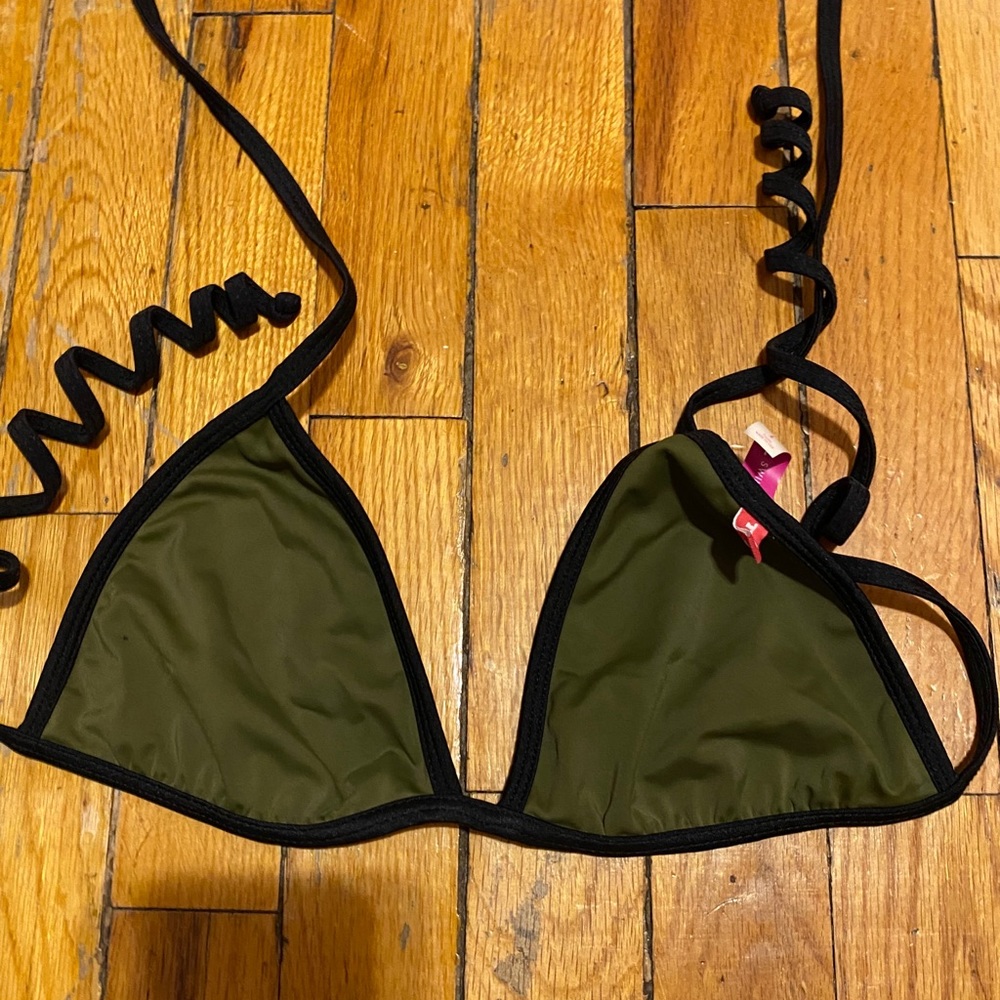 Olive bikini top